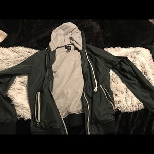 Forever 21 Dark Green Windbreaker